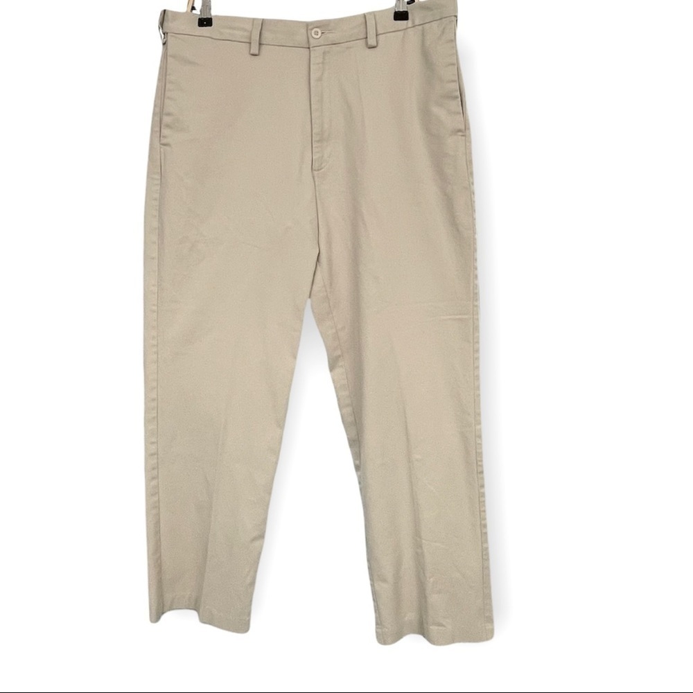 Architect flat front elastic waist inserts, brushed denim men’s pants 35”x30”